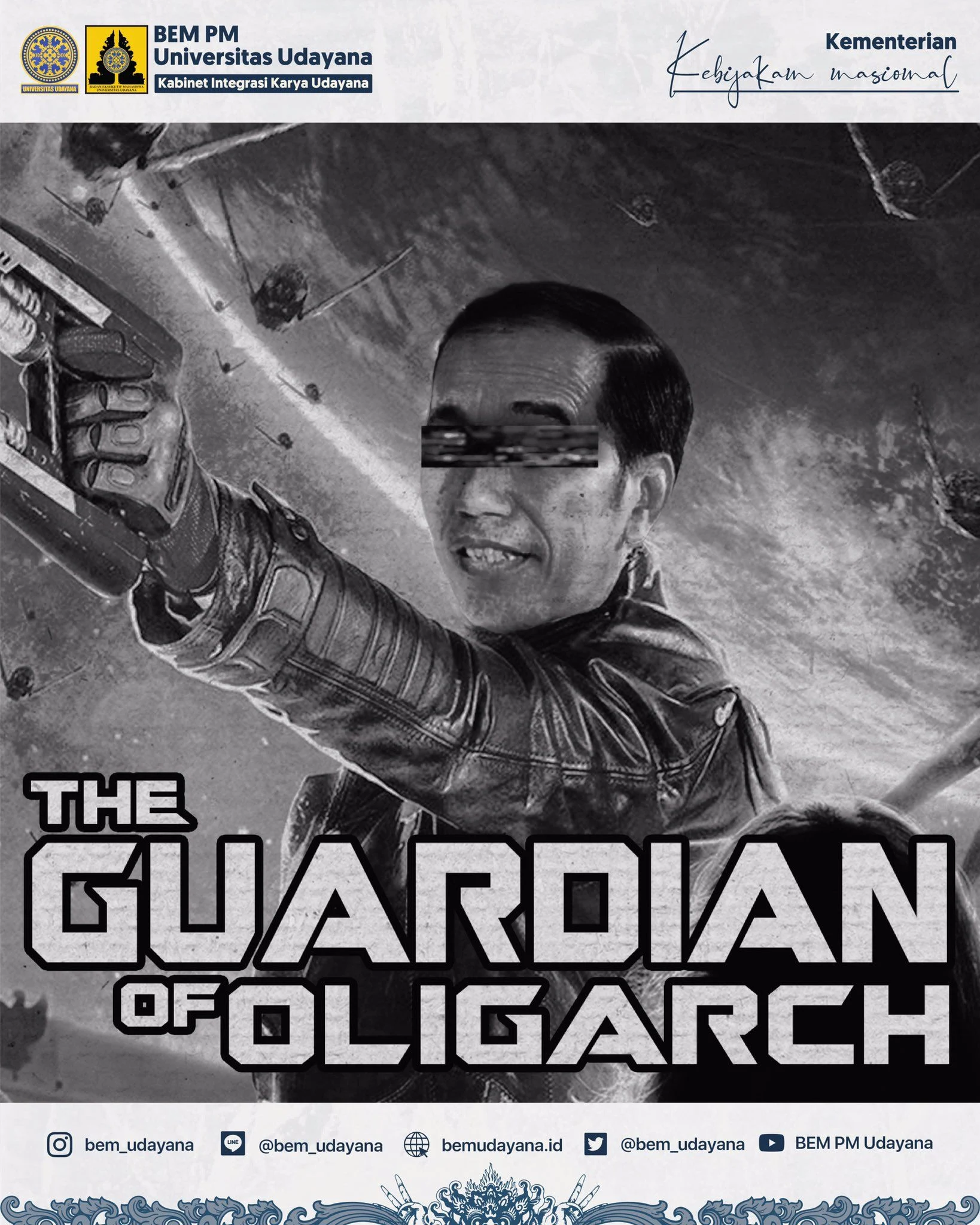 Kembali Dapat Kritikan BEM, Jokowi Dinobatkan Sebagai ‘The Guardian of Oligarch’ oleh BEM Udayana