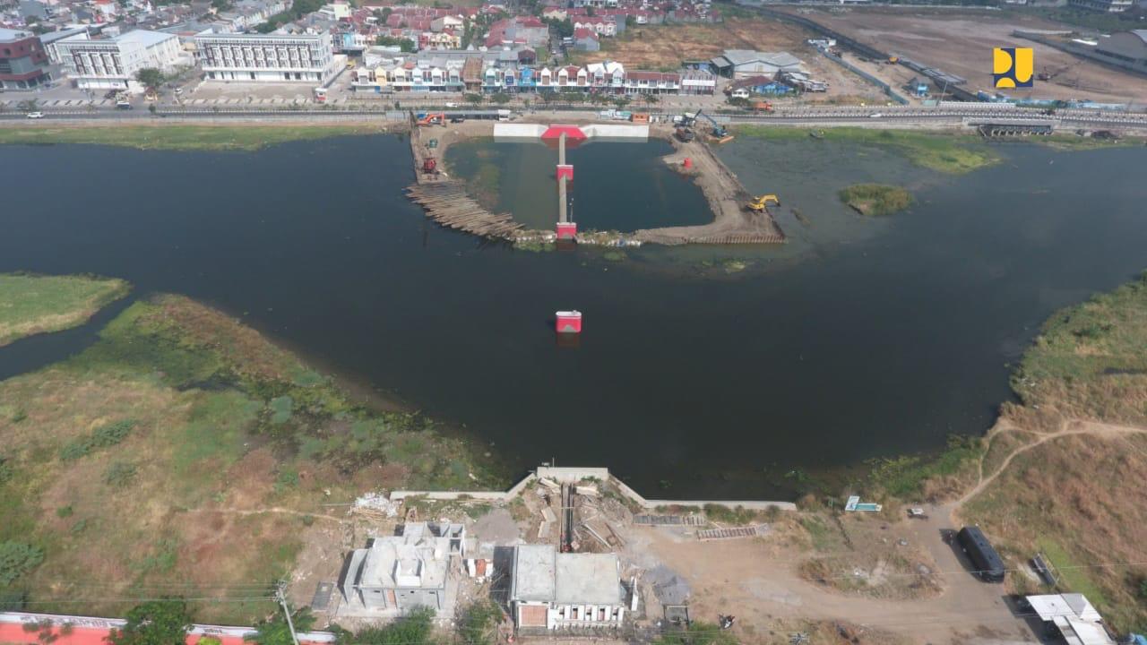 Atasi Banjir Kota Semarang, Pembangunan Bendung Gerak Kanal Banjir