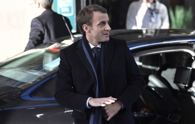 Emmanuel Macron au sommet social européen à Göteborg