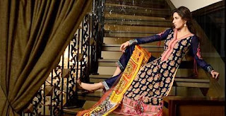 Asim Jofa Raw Silk Charmeuse Collection 2013-2014