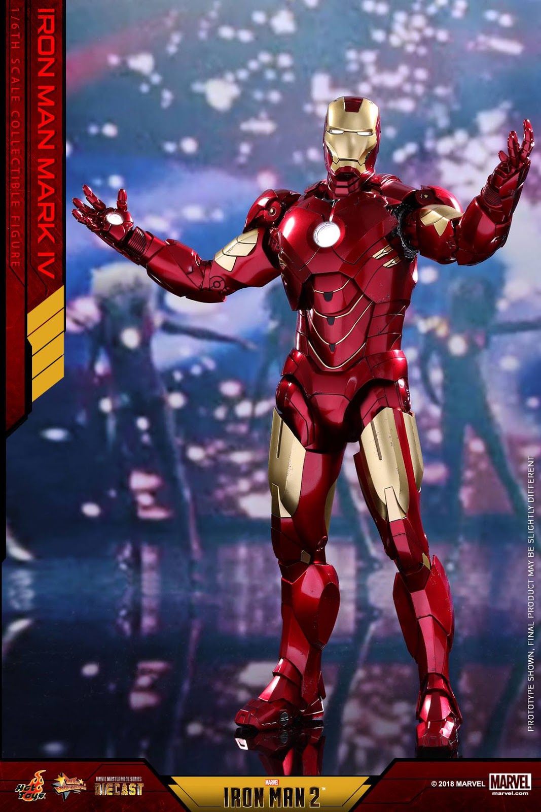 toyhaven Hot Toys Diecast Iron Man 2 1/6th scale Mark IV 12inch
