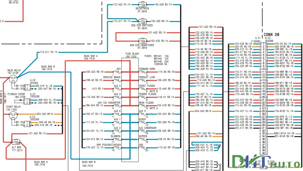 Caterpillar D7 R II SIS Electric Diagram - Automotive Library