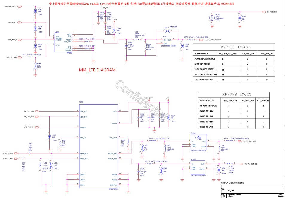 Download Xiaomi Mi 4_LTE schematic diagram pdf - RepairHost