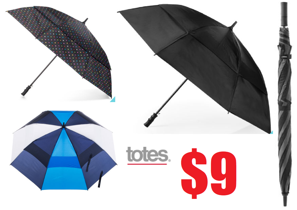 60" Totes Stormbeater Vented Auto Open Golf Umbrella 9 + Free Shipping