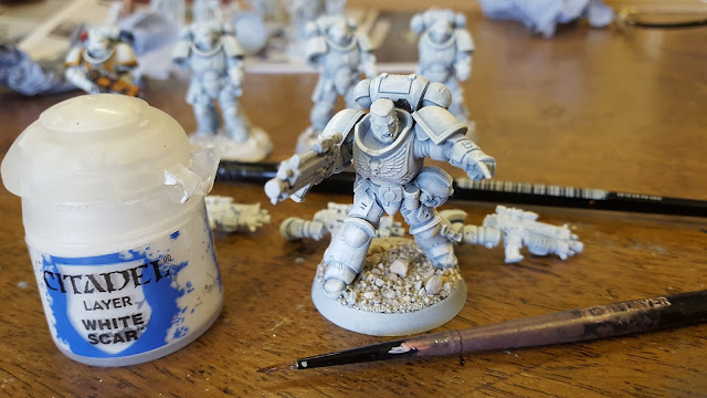 Right back to the beginning! how to paint white space marines