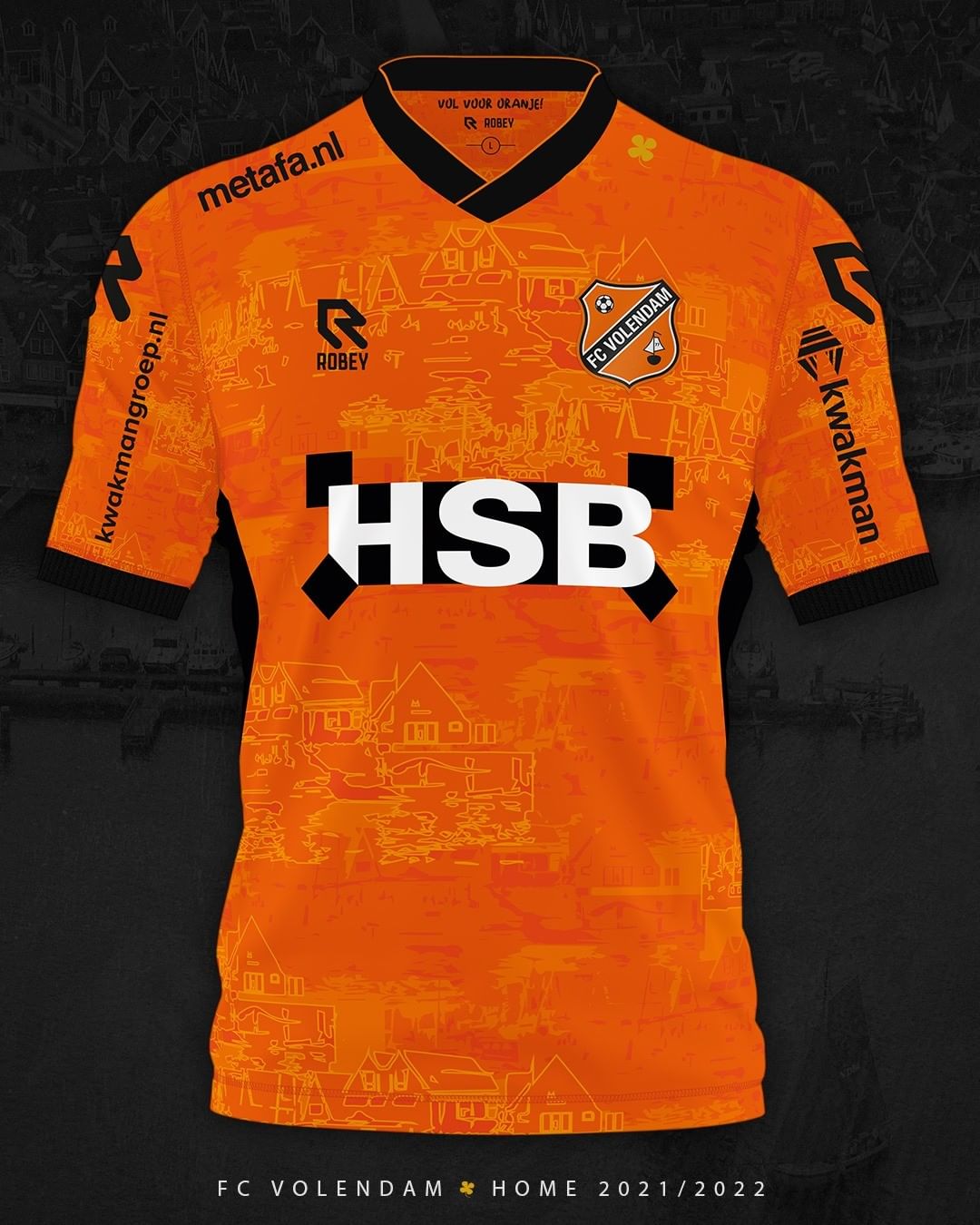 Camisa titular do FC Volendam 2023-2024 é apresentada pela Robey