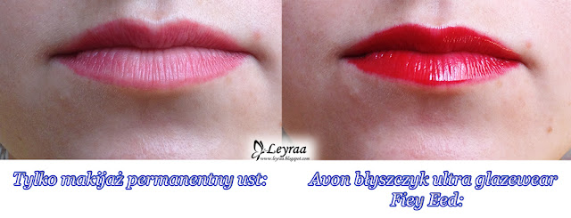 AVON True Color Ultralśniący błyszczyk "ultra glazewear" do ust Fiery Red