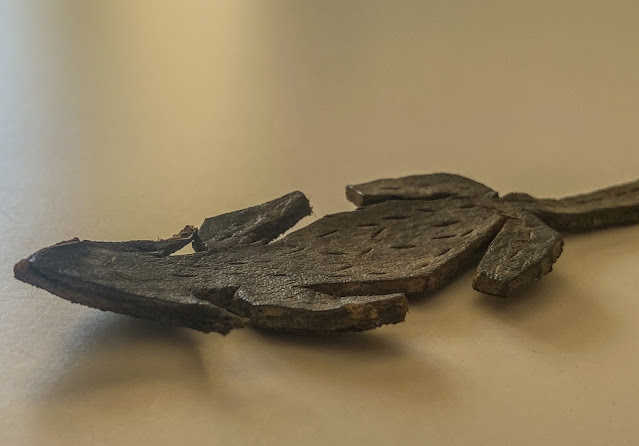 Roman leather toy mouse found in Vindolanda 'bag of scraps'