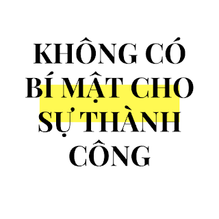 phương pháp cho sự thành công là không có phương pháp