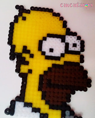 Homer Simpson en Hama Beads