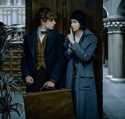 Fantastic Beasts and Where to Find Them Katherine Waterston and Eddie Redmayne