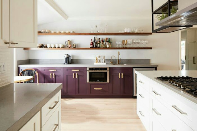 purple kitchen designs