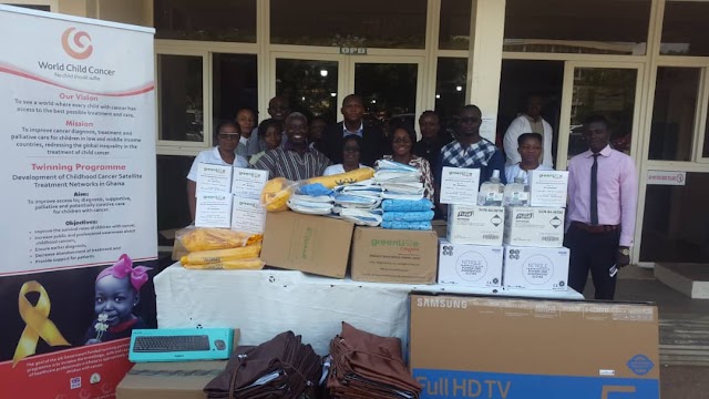 DONATION OF ITEMS TO THE PAEDIATRIC ONCOLOGY UNIT OF KORLEBU TEACHING HOSPITAL