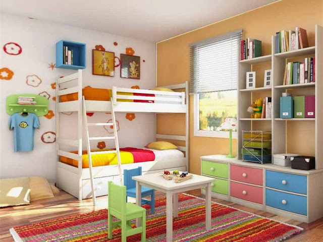 Desain Kamar Tidur Anak Berdua Minimalis