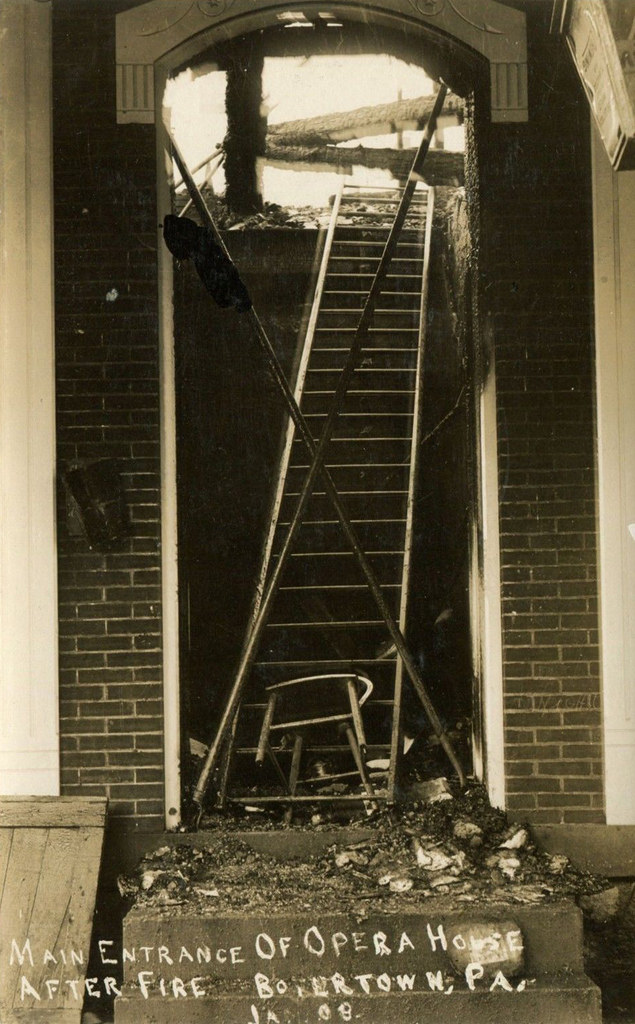 Disasterous History Rhoads Opera House Fire. January 13, 1908. Fatal