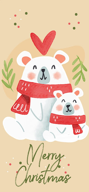 IPhone wallpaper with cute Christmas characters IPhone wallpaper with cute Christmas characters