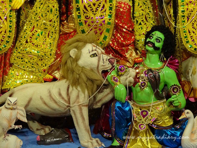 Ghost killing at the Durga Puja Pandal at the Ramkrishna Matt and Mission Khar, Mumbai