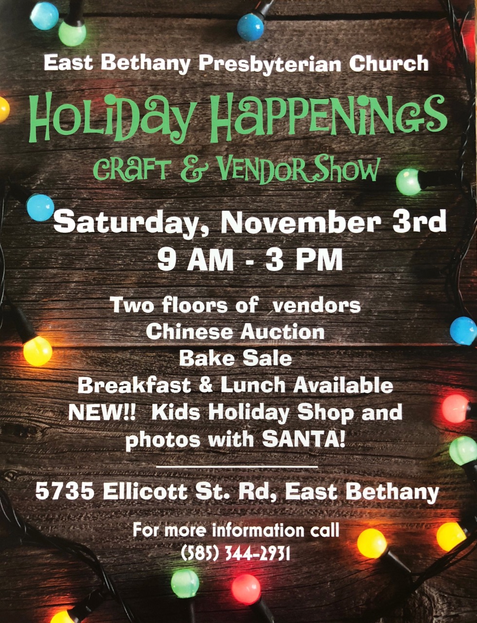 East Bethany Presbyterian Church October 2018