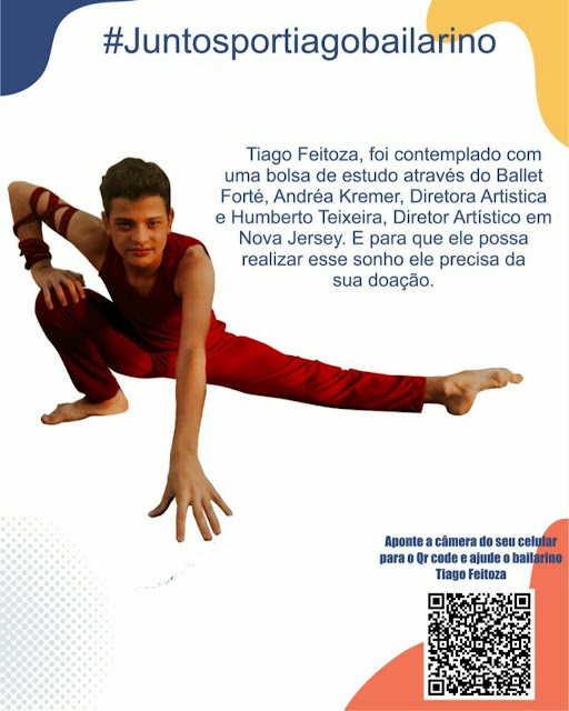 #JuntosporTiagobailarino campanha para jovem de Panelas (PE) selecionado para estudar Balé nos Estados Unidos #JuntosporTiagobailarino campanha para jovem de Panelas (PE) selecionado para estudar Balé nos Estados Unidos