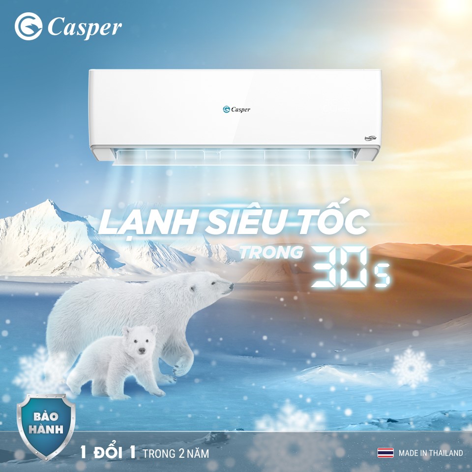 ĐIỀU HÒA CASPER LẠNH NGAY 30 GIÂY