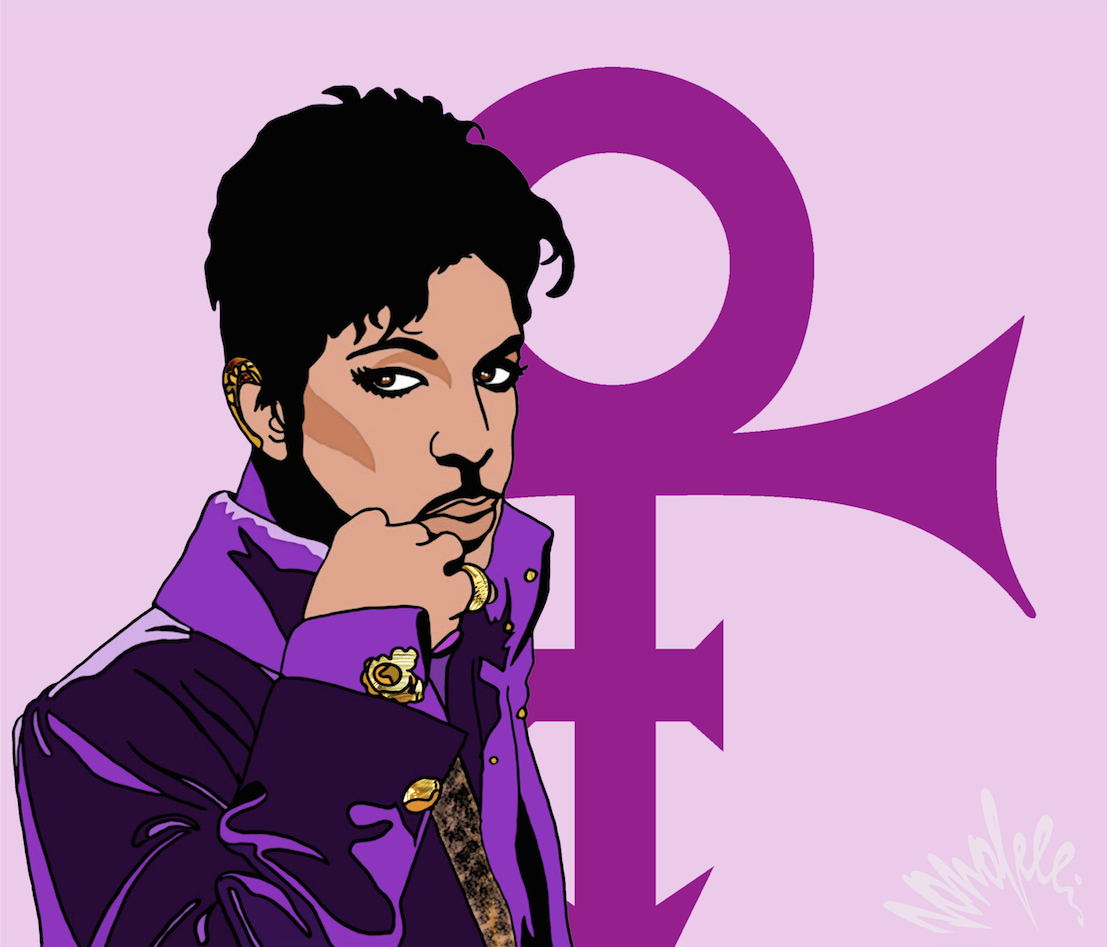prince musician cartoon