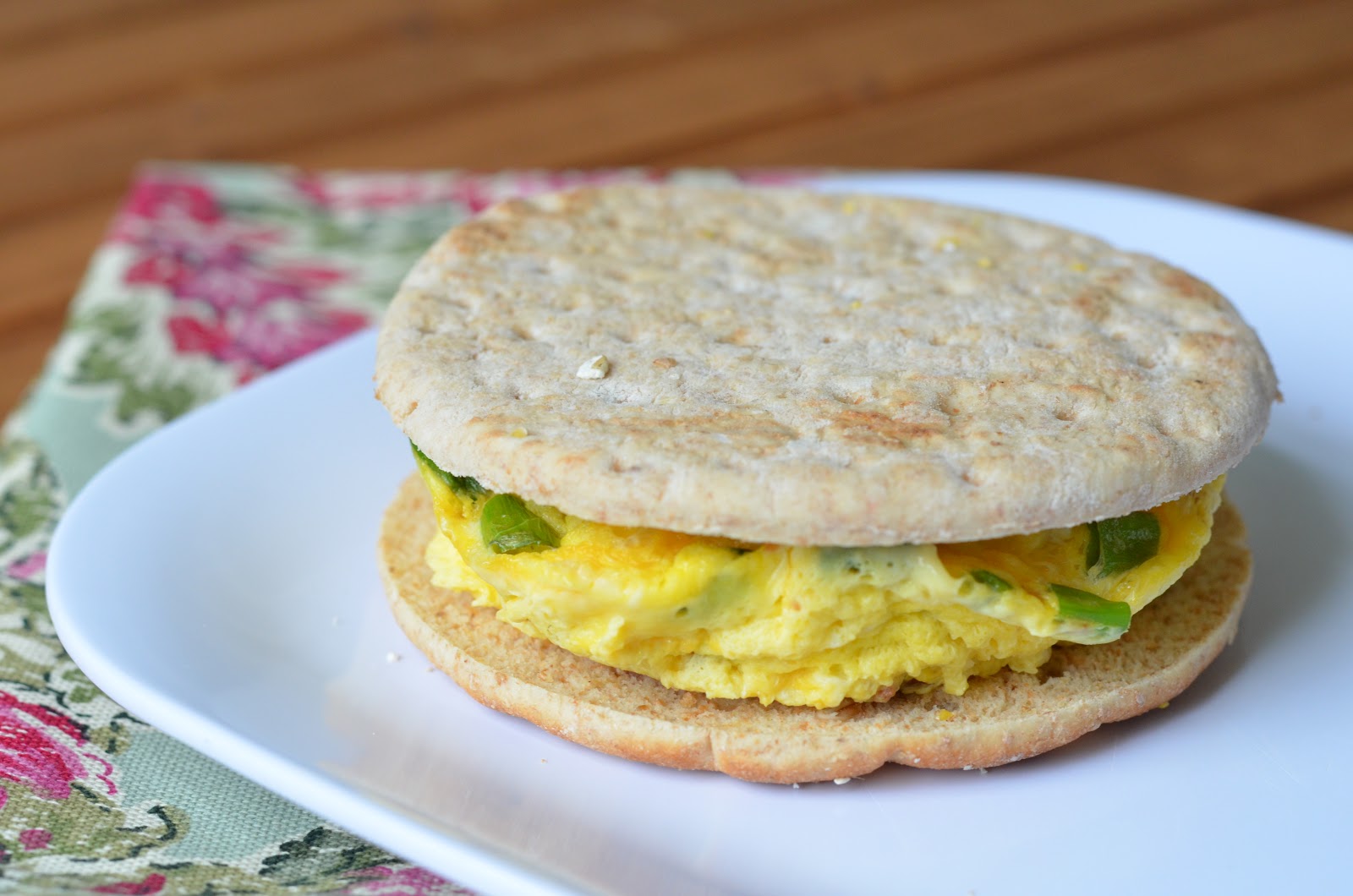 Microwave Egg Breakfast Sandwich with Cheddar and Avocado Recipe