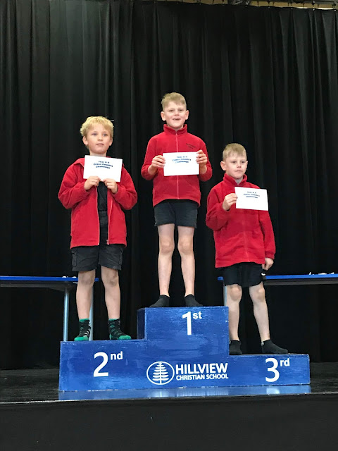Junior boys cross country prize giving