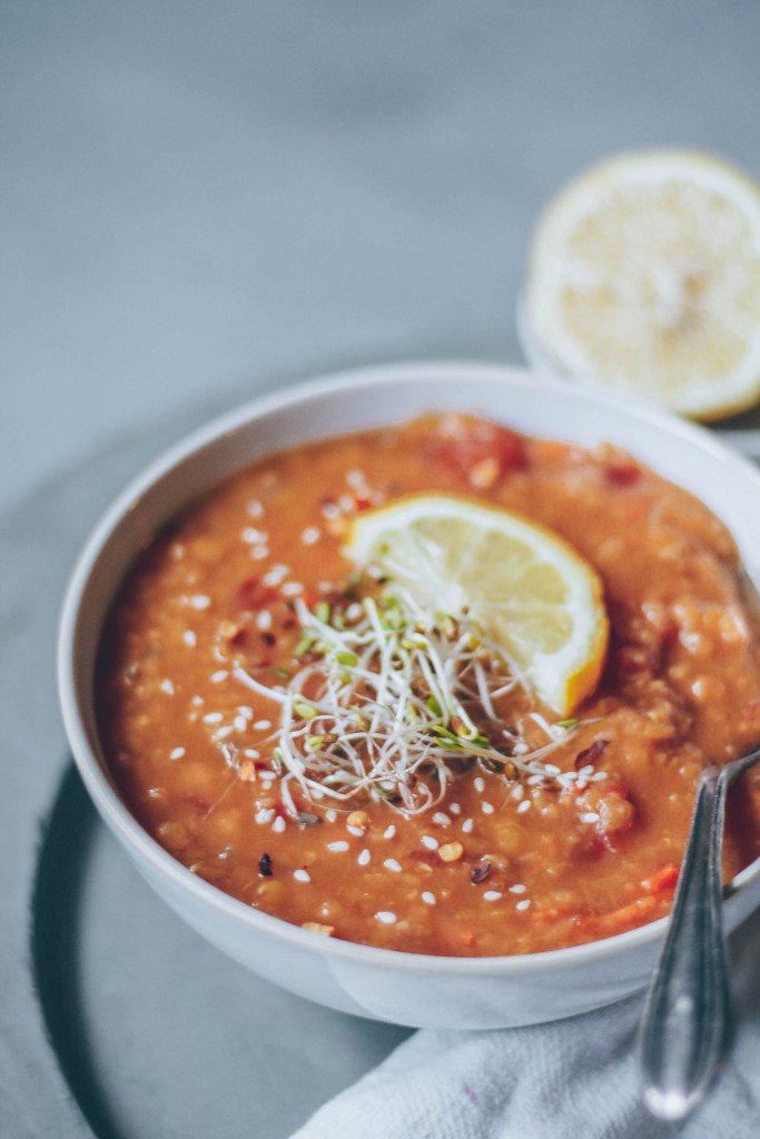 30-Minute Instant Pot Lentil Soup. Need more recipes? Find 20 Quick Vegan Lunch Recipes Perfect for Easy Meal Prep. vegan easy lunch ideas | easy vegan lunch ideas | vegan recipes healthy lunch | vegan meal ideas | vegan quick lunch #veganlunch #vegan #soup #healthy