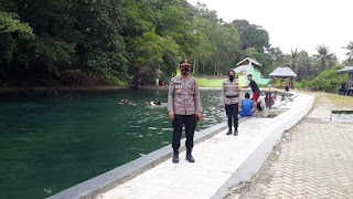 Jaga Kamtibmas di Libur Panjang, Polsek Tellu Siattinge  Lakukan Pengamanan Tempat Wisata