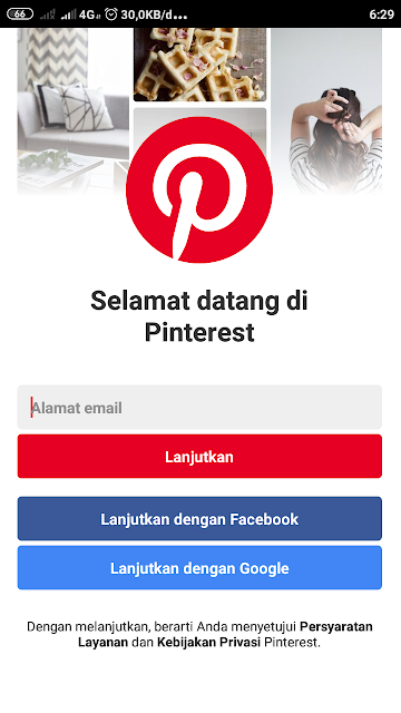 cara manual download gambar di aplikasi pinterest android dan pc