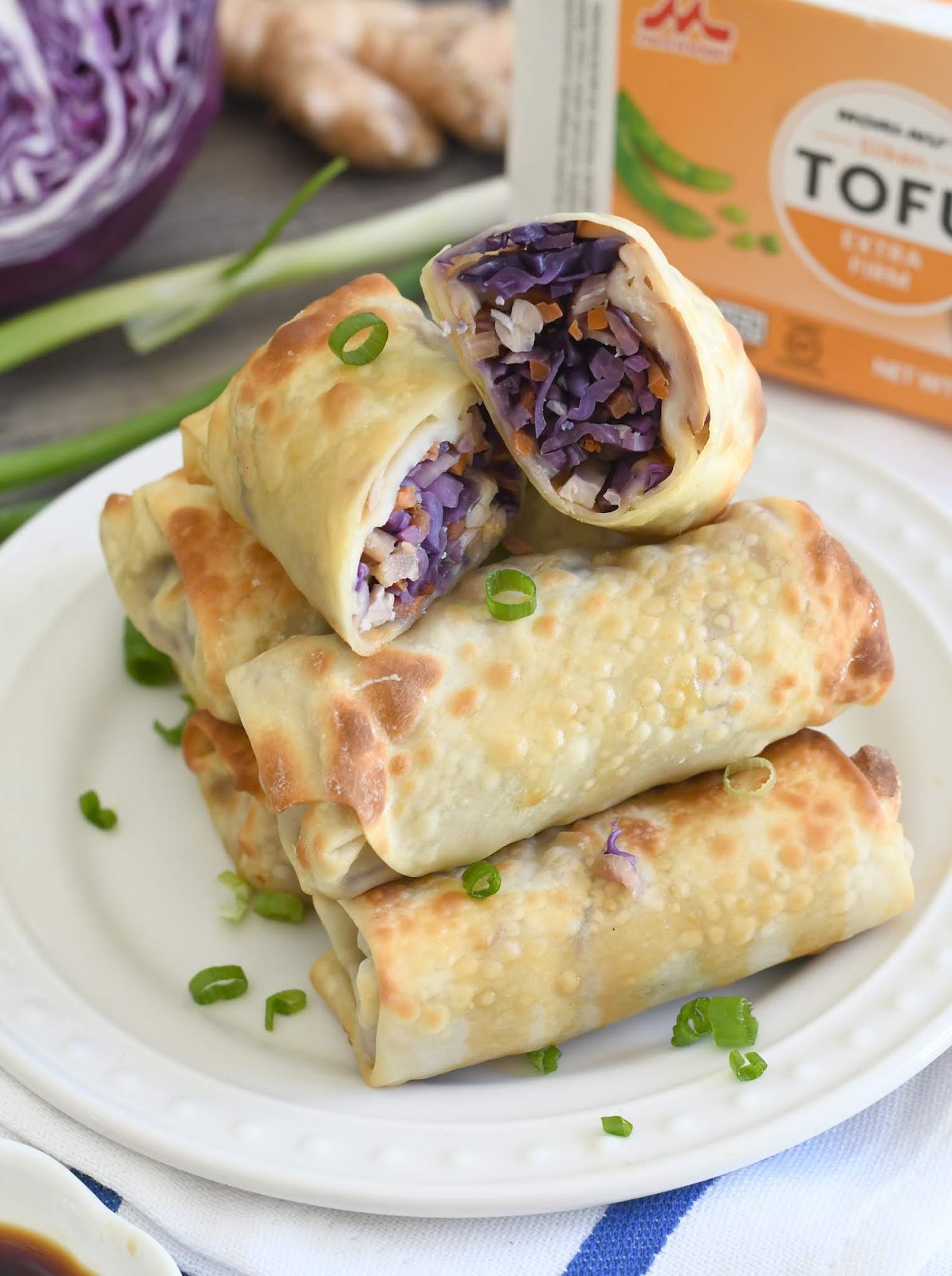 Cooking with Manuela Air Fried Vegetarian Tofu Egg Rolls