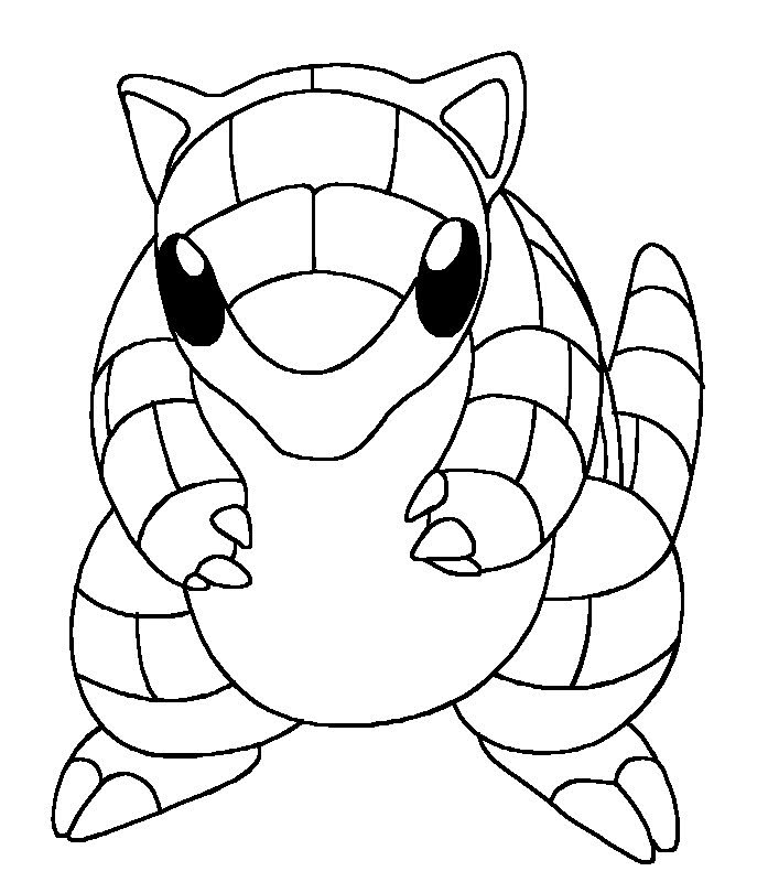 10 Fun Sandshrew Pokémon Coloring Pages for Kids