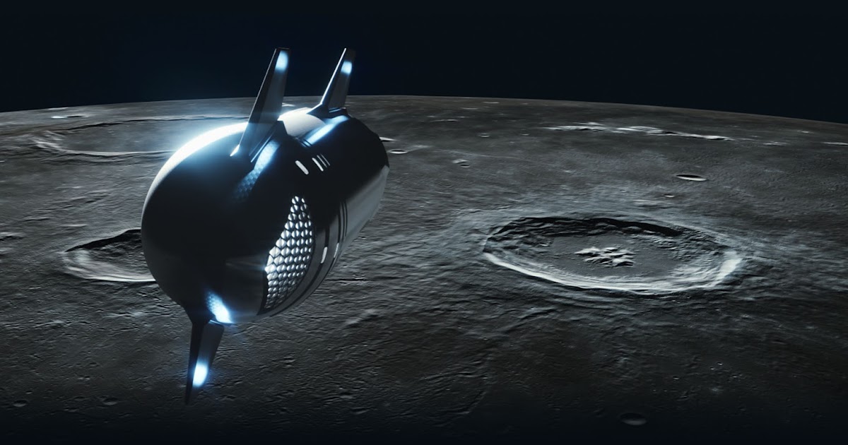 Updated design of #dearMoon Starship (2021)