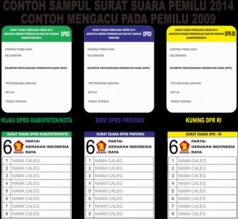 Surat Suara Pemilu 2014 Viral News