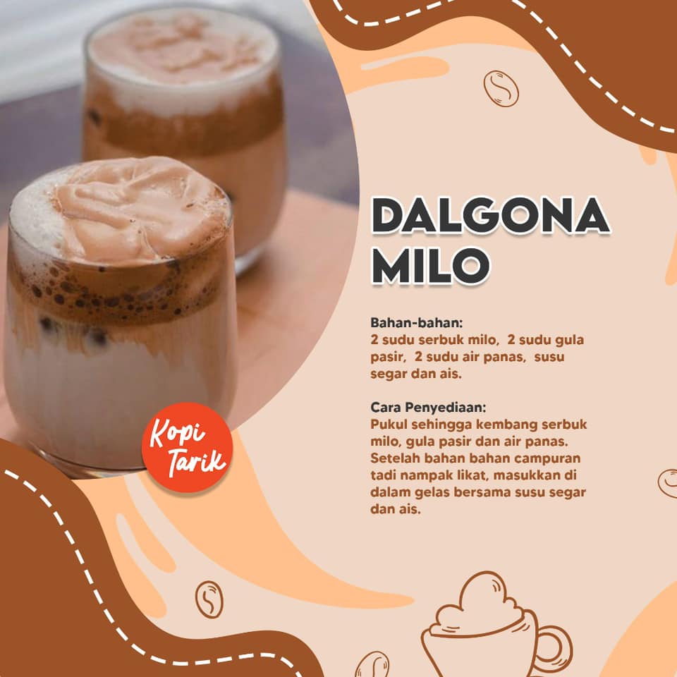 Selain Kopi Viral Dalgona Coffee. Anda Boleh Cuba Resepi