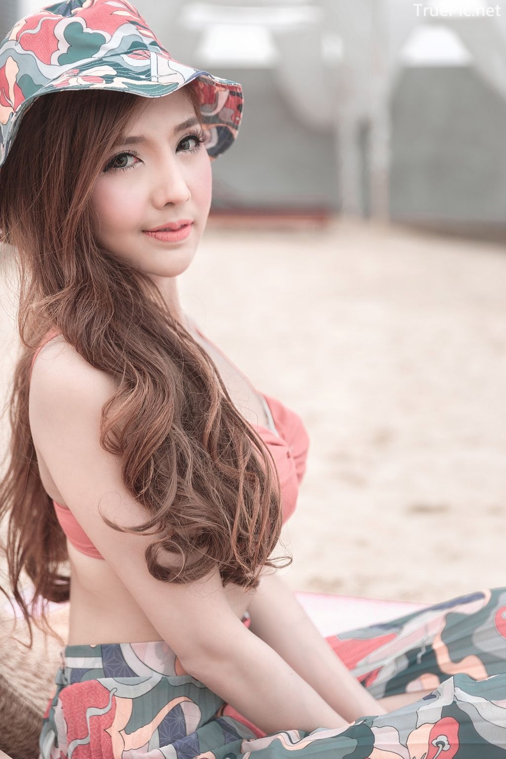 Thailand model - I'nam Arissara Chaidech - Pink Bikini on the beach - TruePic.net - Picture 9