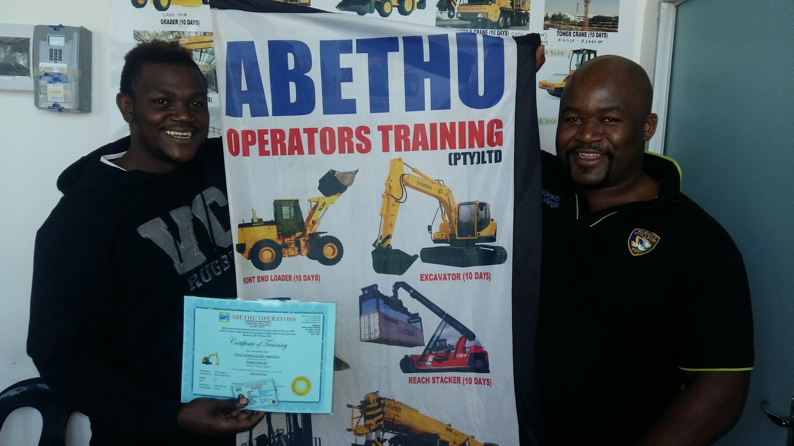 Abethu operators training School 0313094309 0742991348 Forklift