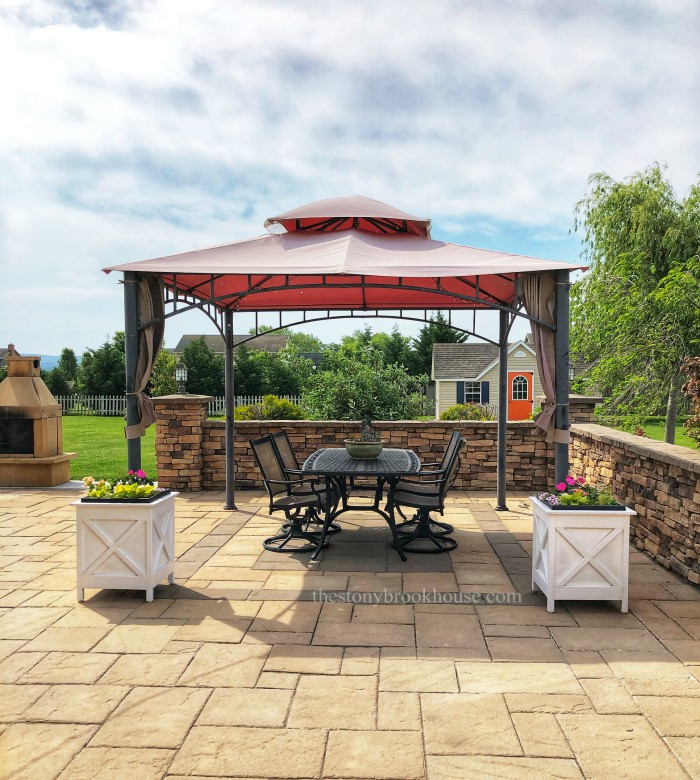 DIY Gazebo Sun Shade The Stonybrook House