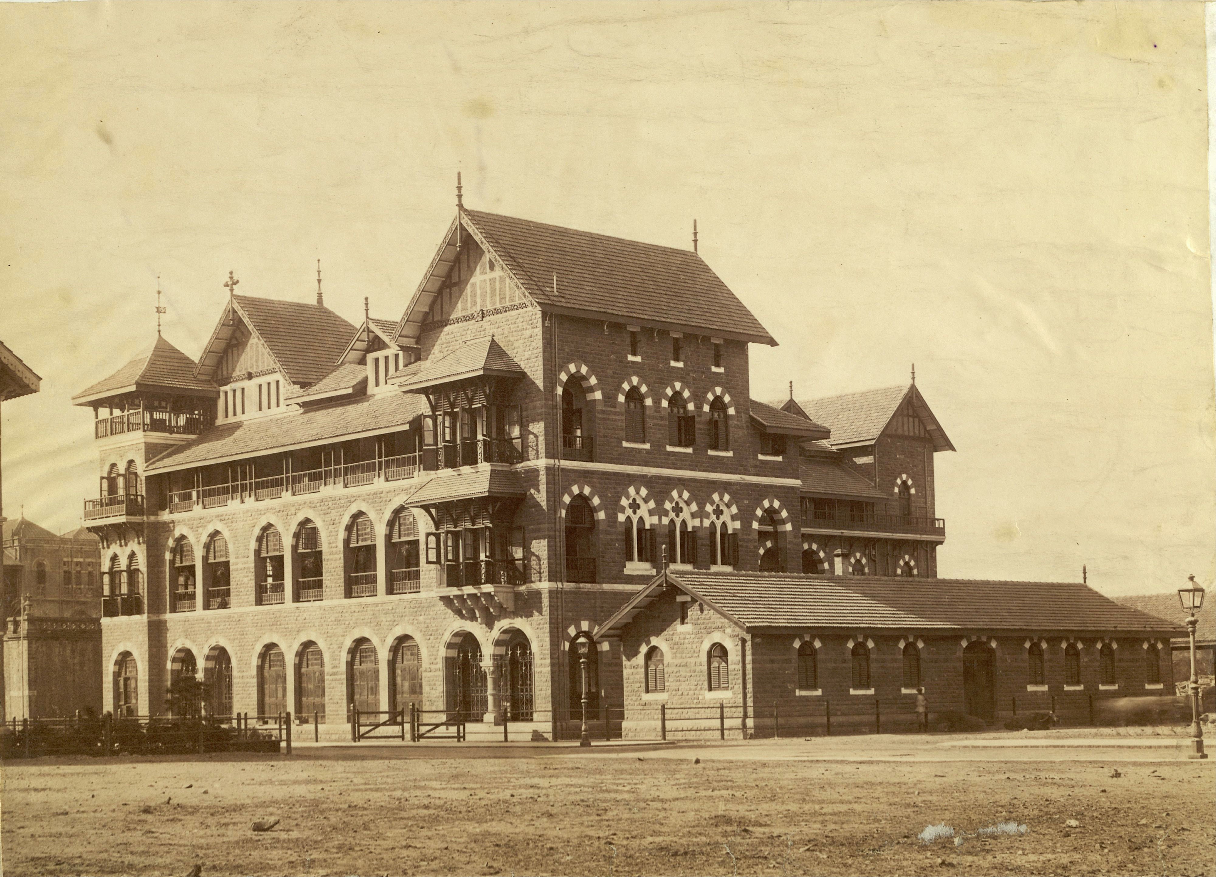 Cathedral High School in Bombay (Mumbai) c1890's Old Indian Photos