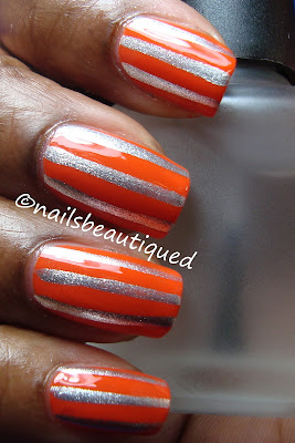 Orange and Silver Stripes