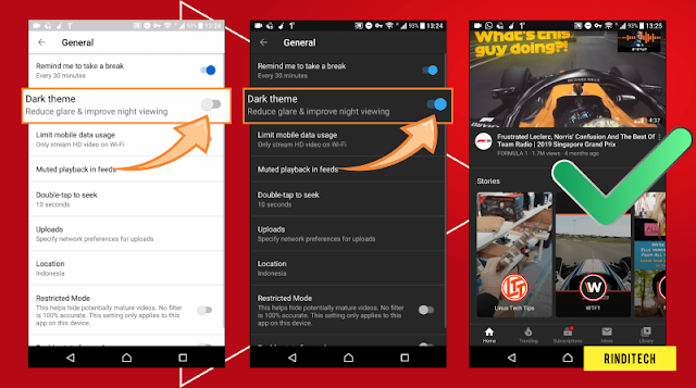 Cara Mengaktifkan Dark Mode di Youtube HP dan PC