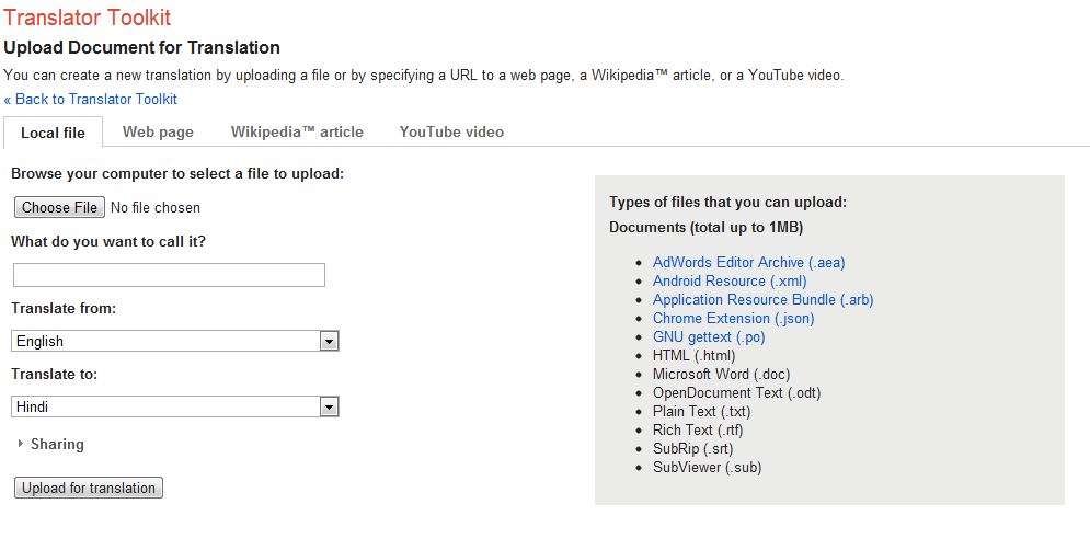 Online Translator Translate your Documents to the Language that you