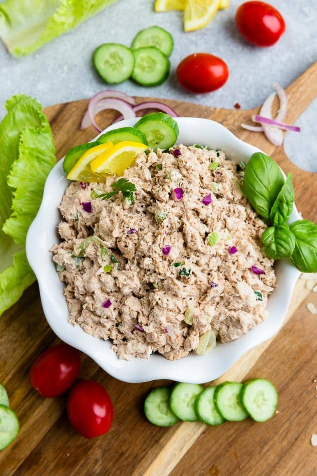 TUNA SALAD – KETO / LOW CARB/ WHOLE30 / PALEO ~ Off the Cook