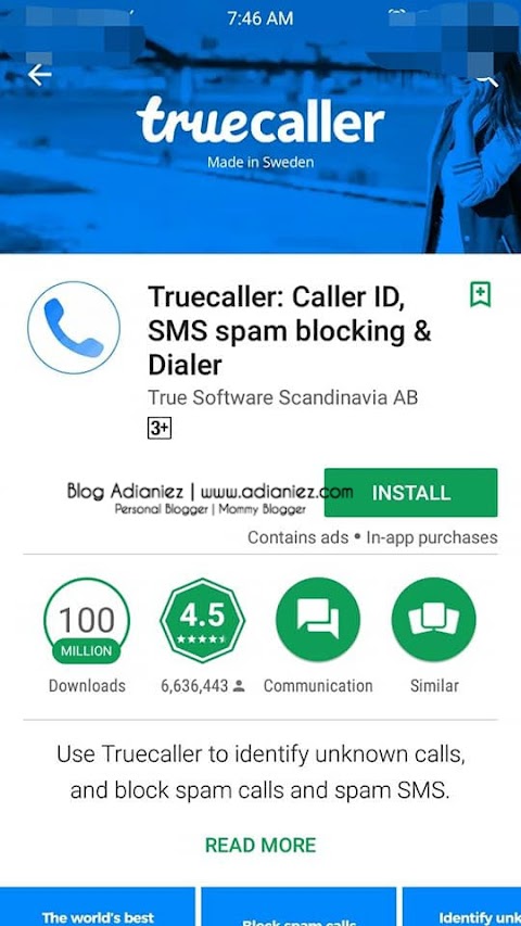 Apps Truecaller ::: Membantu Tapis Panggilan Telefon & SMS Dari Scammer !
