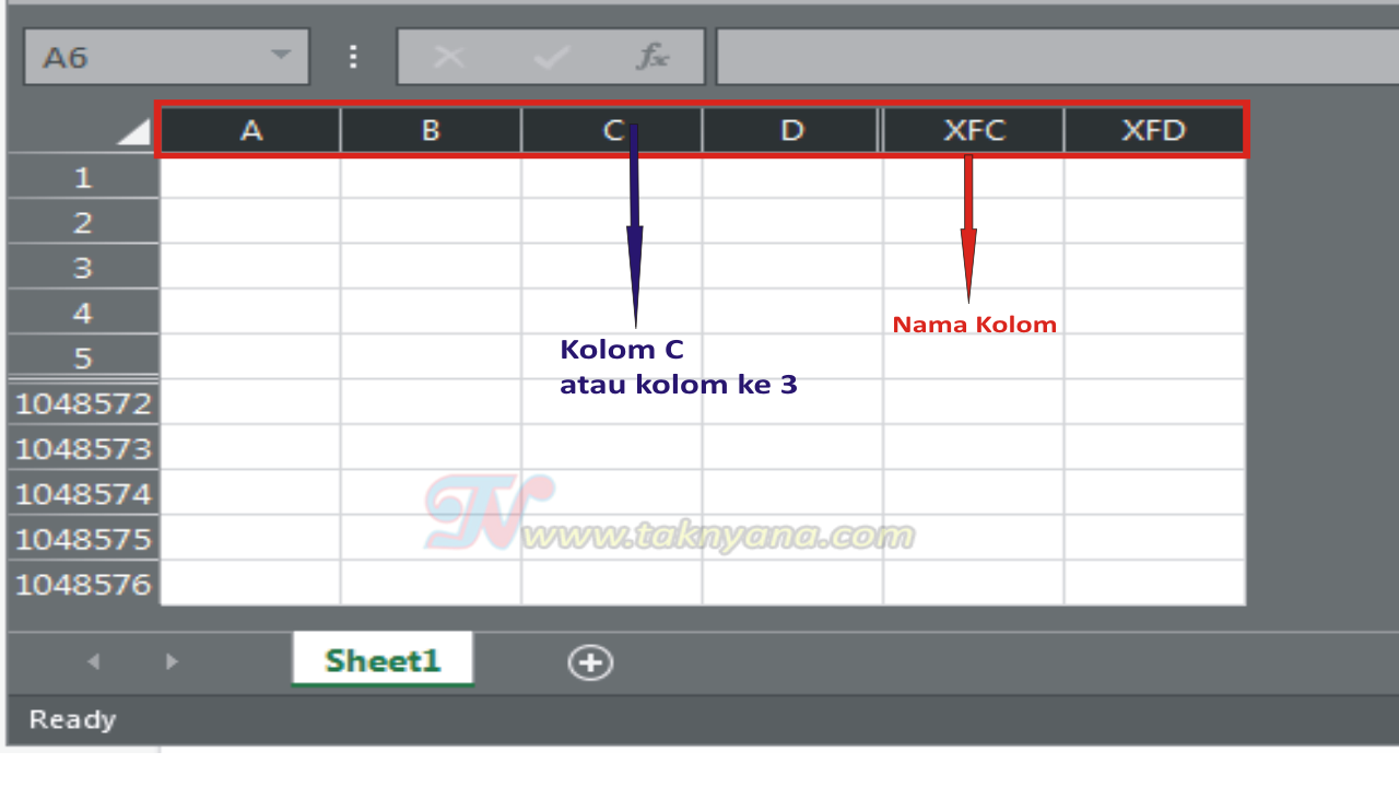 Pengetian Row Column Cell Dan Range Pada Microsoft Office Excel