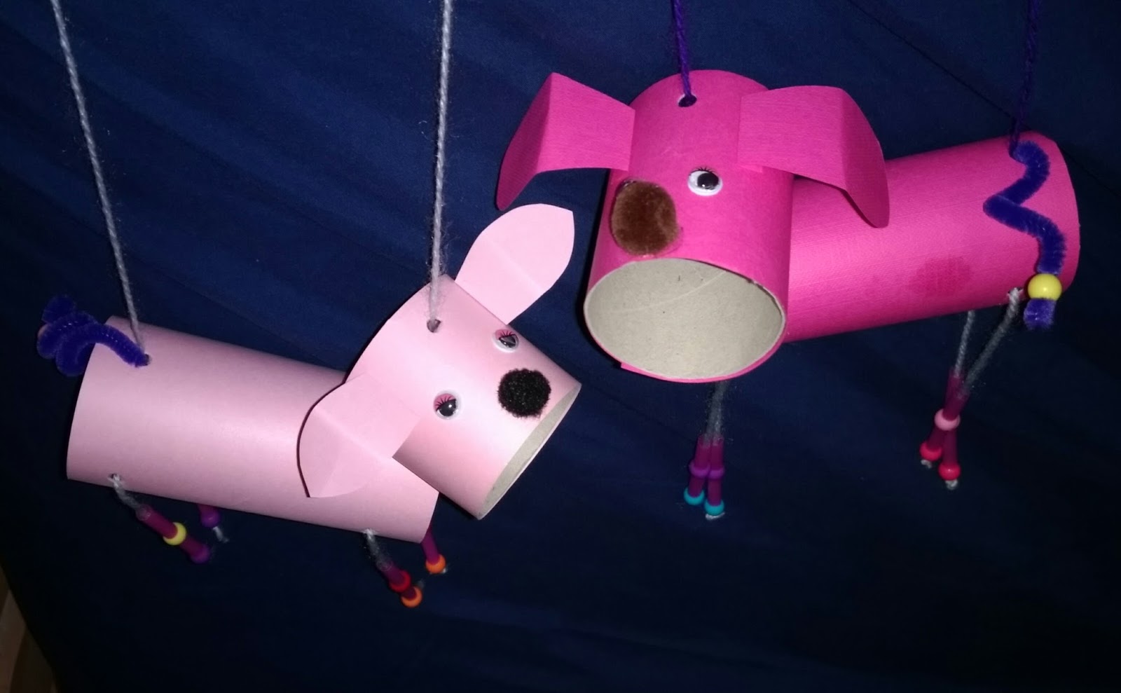 Crafting with Suzanne (& Jessica) Toilet Roll Puppies