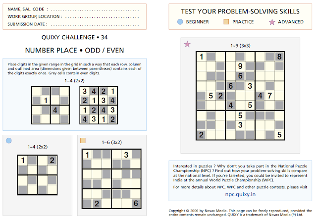  Even Odd Sudoku Puzzles