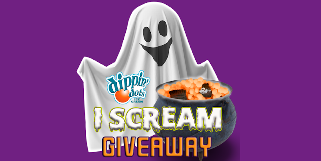 DIPPIN DOTS I SCREAM GIVEAWAY Dippin' Dots wants you to scream, "HOORAY" this Halloween! They're giving away free delivery of Dippin' Dots Ice Cream to thirteen LUCKY winners!