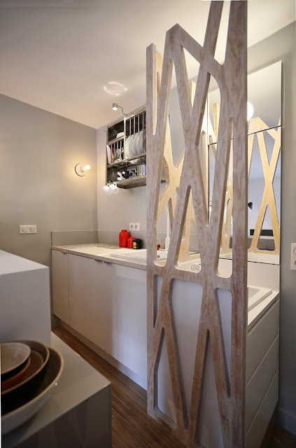 Kitnet ou quitinete de 12m² decorada. Blog Achados de Decoração Kitnet ou quitinete de 12m² decorada. Blog Achados de Decoração