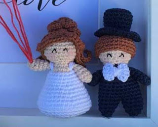 PATRON GRATIS PAREJA DE NOVIOS AMIGURUMI 41688